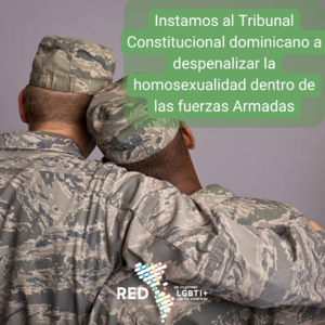 La Red de Litigantes LGBTI+ de las Américas exhorta al Tribunal Constitucional de la República Dominicana a declarar inconstitucionales las normas que criminalizan la homosexualidad en las fuerzas canstrenses